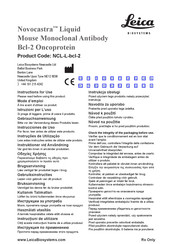 Leica BIOSYSTEMS NCL-L-bcl-2 Mode D'emploi