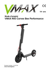 VMAX R93 Carvee Bee Performance Mode D'emploi