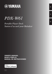 Yamaha PDX-W61 Mode D'emploi