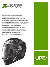 X-lite X-803 RS ULTRA CARBON Sécurité Et Instructions D'utilisation