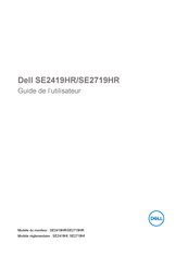 Dell SE2419HR Guide De L'utilisateur