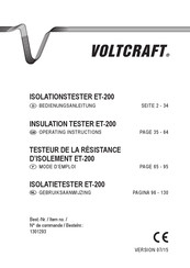 Voltcraft ET-200 Mode D'emploi