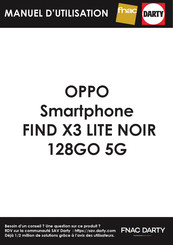 Oppo FIND X3 LITE Manuel D'utilisation