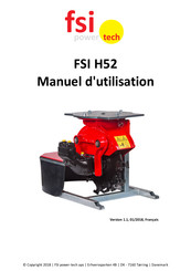 FSI power-tech H52 Manuel D'utilisation