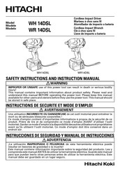 Hitachi Koki WH 14DSL Instructions De Sécurité Et Mode D'emploi
