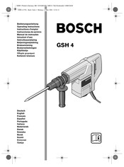 Bosch GSH 4 Instructions D'emploi