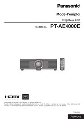 Panasonic PT-AE4000E Mode D'emploi