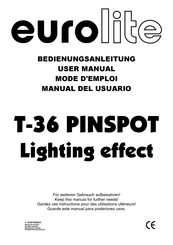 Eurolite T-36 PINSPOT Mode D'emploi