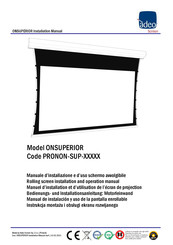 ADEO SCREEN ONSUPERIOR Manuel D'installation Et D'utilisation