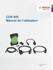 Bosch CDR 900 Manuel De L'utilisateur