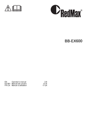 RedMax BB-EX600 Manuel D'utilisation