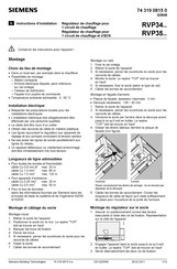 Siemens RVP34 Série Instructions D'installation