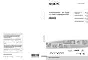 Sony Handycam NEX-VG20E Mode D'emploi