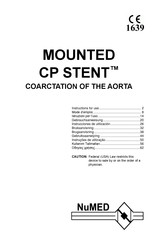 NuMED MOUNTED CP STENT CP8Z50 Mode D'emploi