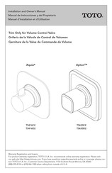 Toto Aquia TS416D2 Manuel D'installation Et D'utilisation