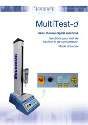 Mecmesin MultiTest-d Mode D'emploi