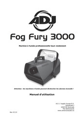 ADJ Fog Fury 3000 Manuel D'utilisation