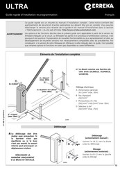 Erreka ULTRA ULS45ECD Guide Rapide D'installation Et Programmation