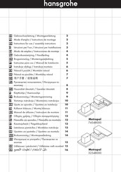 Hansgrohe Metropol 74548000 Mode D'emploi / Instructions De Montage