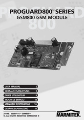 Marmitek GSM800 Guide Utilisateur