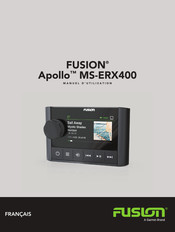 Fusion Apollo MS-ERX400 Manuel D'utilisation