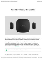 AJAX Hub 2 Plus Manuel De L'utilisateur