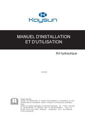Kaysun KHHP-BI Manuel D'installation Et D'utilisation