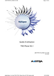 Aastra NeXspan Guide D'utilisation