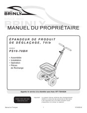 Brinly PS10-70BH Manuel Du Propriétaire