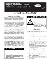 Carrier Performance 24ACC6 Instructions D'installation