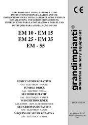 grandimpianti EM10 Instructions Pour L'installation Et Mode D'emploi