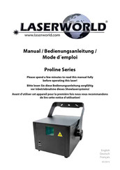 Laserworld Proline Série Mode D'emploi