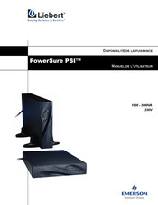 Liebert PowerSure PSI 3000VA Manuel De L'utilisateur