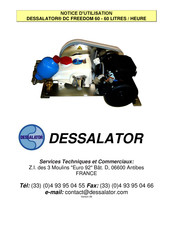 DESSALATOR DC Freedom D60 Notice D'utilisation