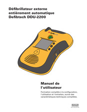 Defibtech DDU-2200 Manuel De L'utilisateur