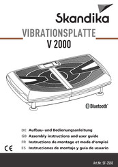 Skandika V 2000 Instructions De Montage Et Mode D'emploi