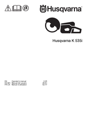 Husqvarna K 535i Manuel D'utilisation