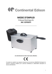 CONTINENTAL EDISON CEFR3DTI Mode D'emploi