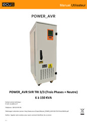 Ecus POWER_AVR SVR TRI 3/3 Manuel Utilisateur