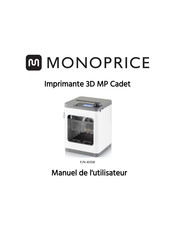 Monoprice MP Cadet Manuel De L'utilisateur