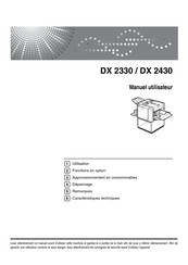 Ricoh DX 2430 Manuel Utilisateur