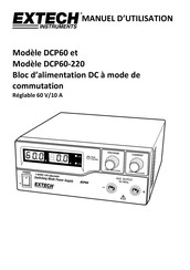 Extech Instruments DCP60 Manuel D'utilisation