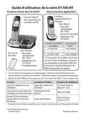 Uniden D1780-2BT Manuel D'utilisation