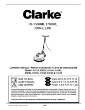 Clarke FM-1500HD Manuel D'utilisation