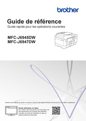 Brother MFC-J6945DW Guide De Référence