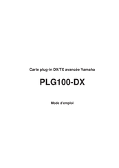 Yamaha PLG100-DX Mode D'emploi