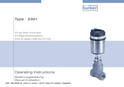 Burkert 2301 Manuel D'utilisation