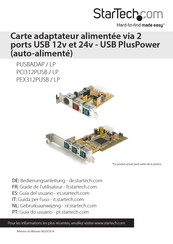 StarTech.com PlusPower PCI312PUSB/LP Guide De L'utilisateur