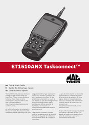 MAC TOOLS ET1510ANX Taskconnect Connexions Et Guide De Démarrage Rapide