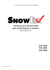 SnowEx AccuSpray VSS 2000 Manuel D'utilisation